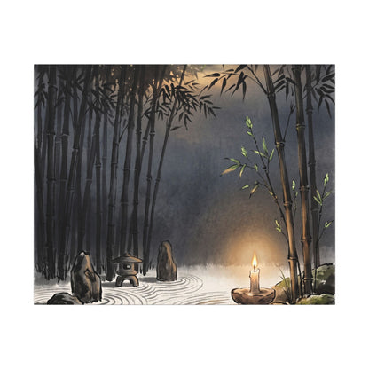 Tranquil Bamboo Grove Canvas Art - Karesansui Zen