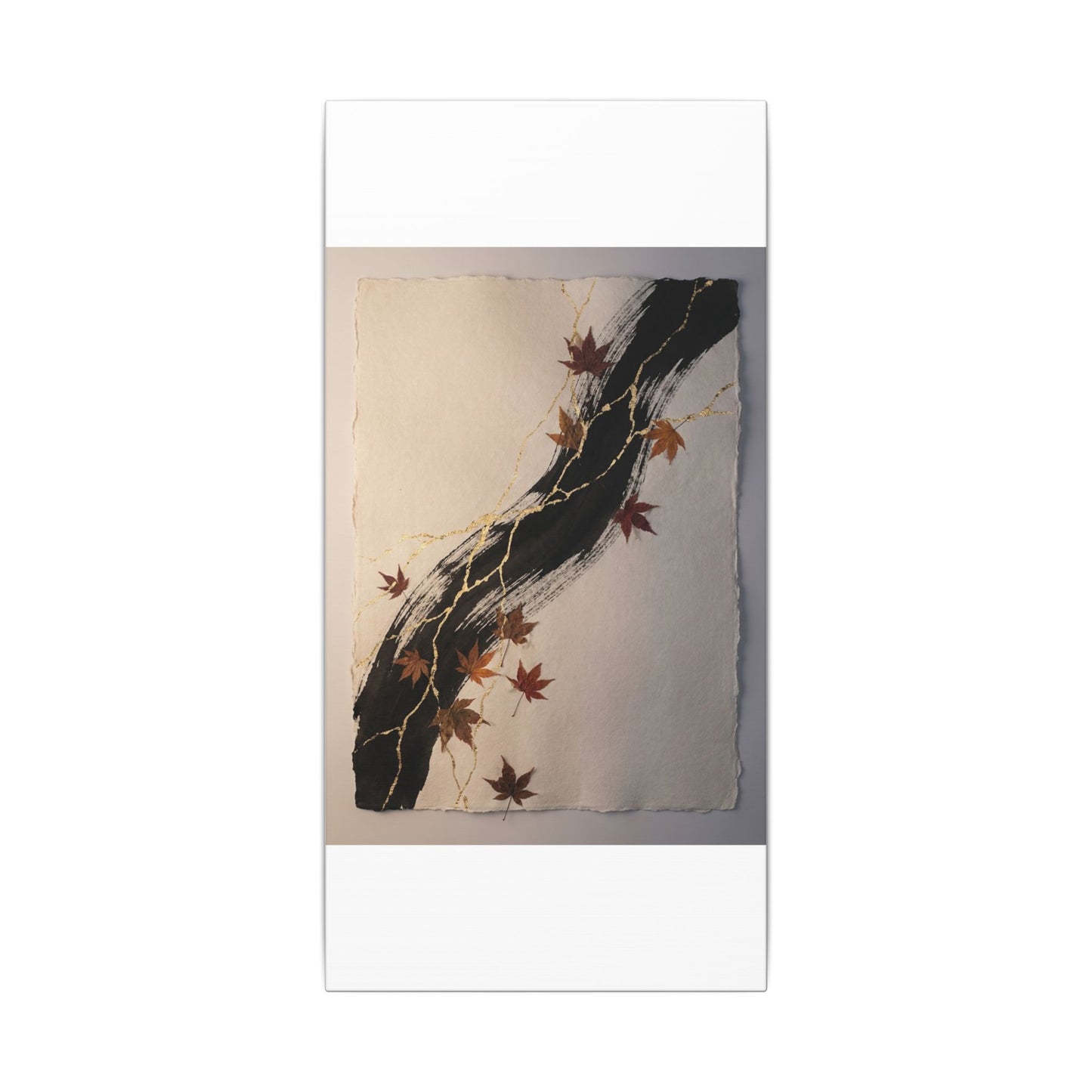 Dawn Ink Brushstroke Canvas Art - Kintsugi Ma