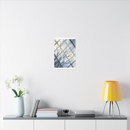 Shoji Screen Canvas Art | Spring Japandi Watercolor Art