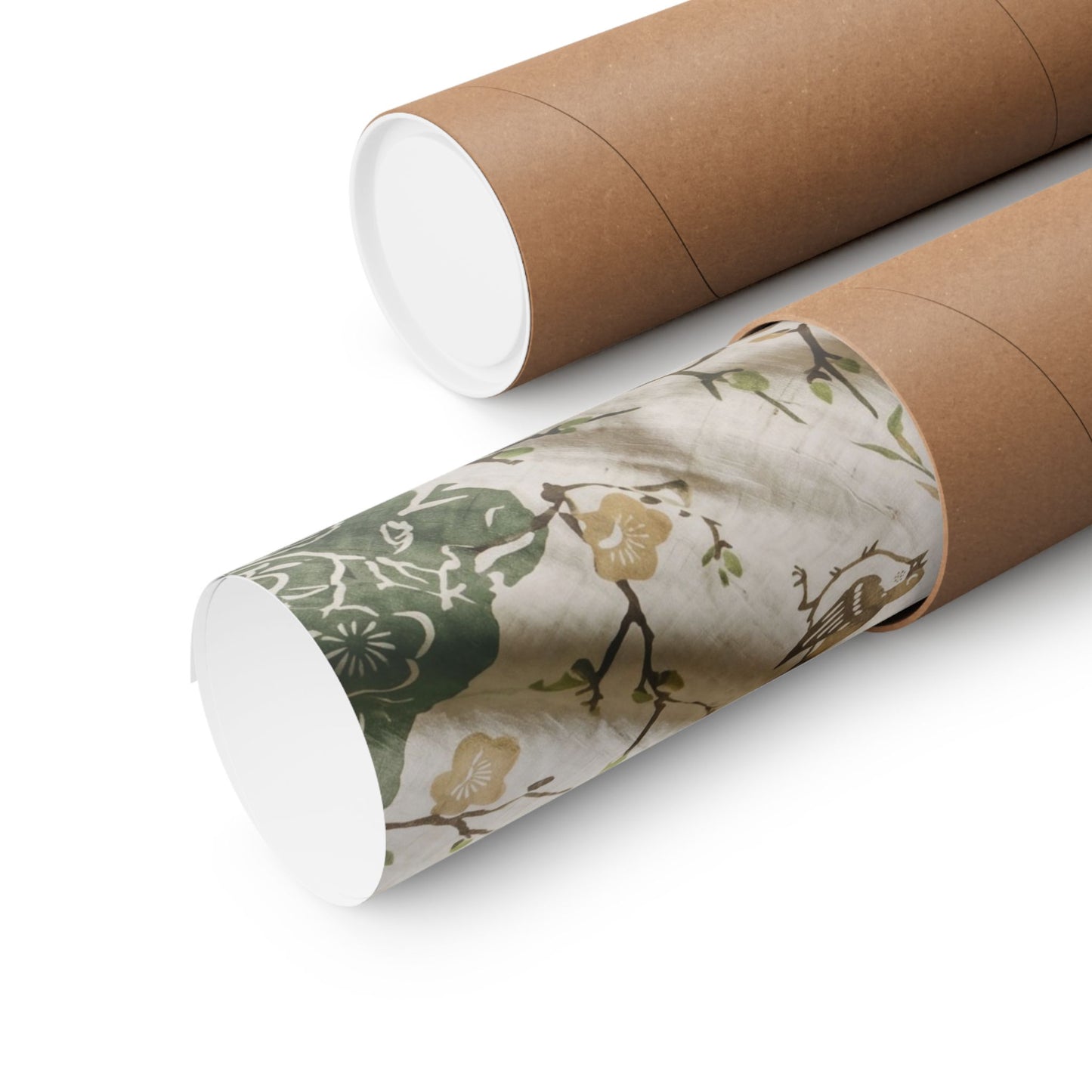 Silk Drape Japanese Pattern Wall Art Print | Neutral Japandi Art