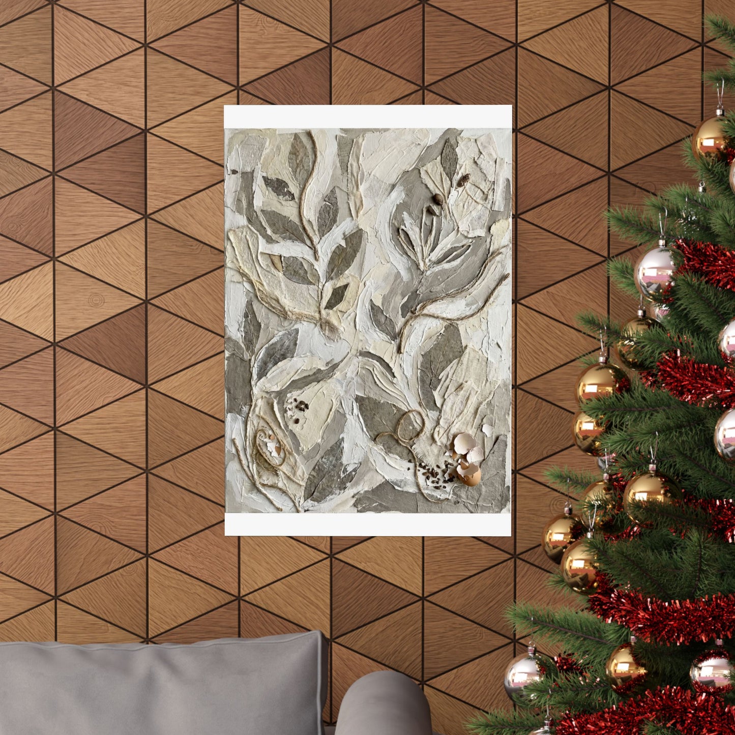 Japandi Textured Wall Art Print