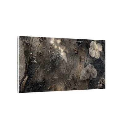 Winter Dried Flowers Texture Canvas Art | Elegant Decor