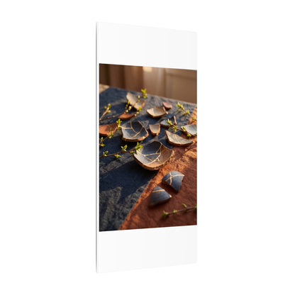Spring Broken Pottery Gold Vein Canvas Art | Philosophical Decor