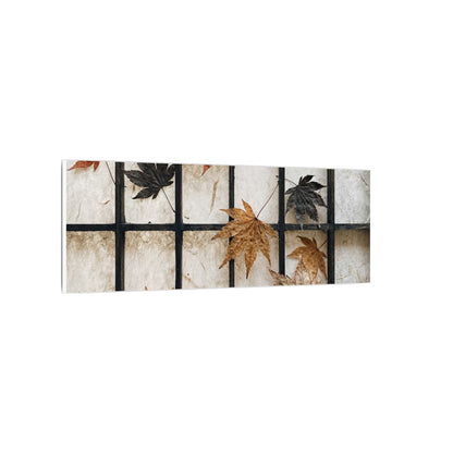 Japandi Shoji Screen in Overcast | Texture Canvas Art