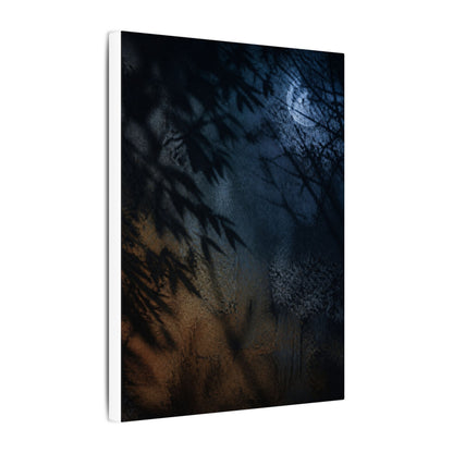 Kanso Shadow Play Canvas Art - Dark Japandi Shadow Zen