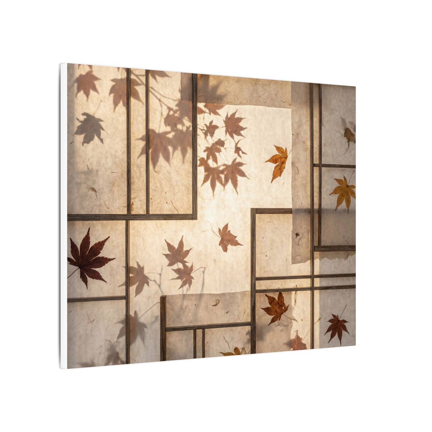 Shoji Screen Japanese Pattern Canvas Art | Neutral Japandi Art