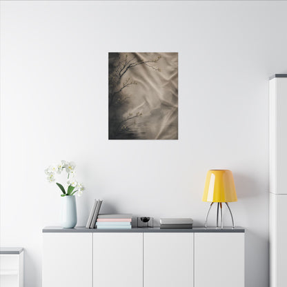 Silk Drape Canvas Art | Spring Japandi Japanese Pattern Art