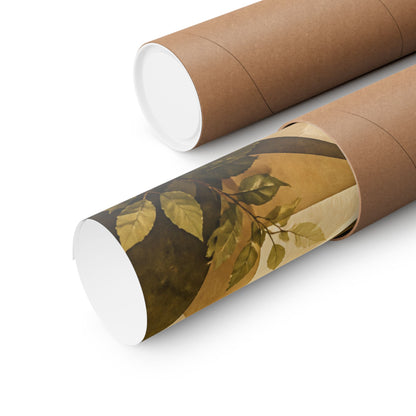 Golden Hour Paper Fold Wall Art Print - Japandi Ma