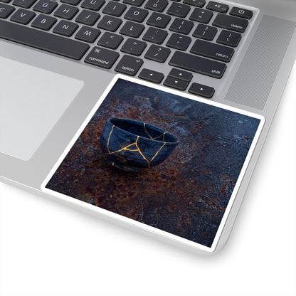 Beautiful Rust Patina Sticker - Gold Repair Kintsugi