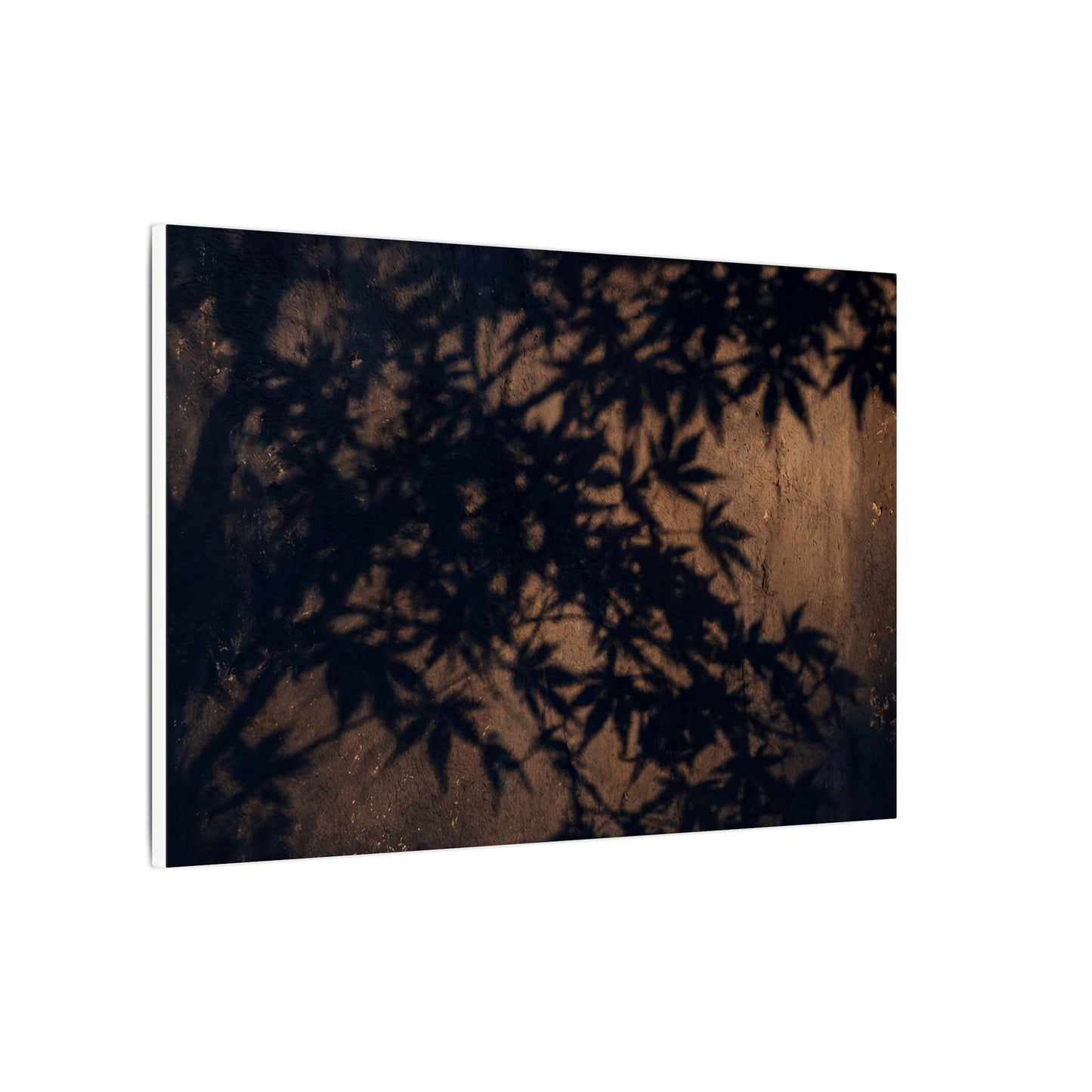 Shadow Play Autumn Canvas Art | Dark Japandi Atmospheric Design