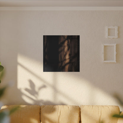 Winter Shadow Play Moody Minimal Canvas Art | Luxurious Decor