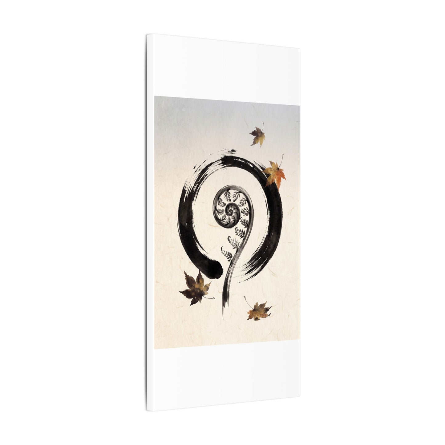 Fern Unfurling Autumn Canvas Art | Zen Peaceful Design