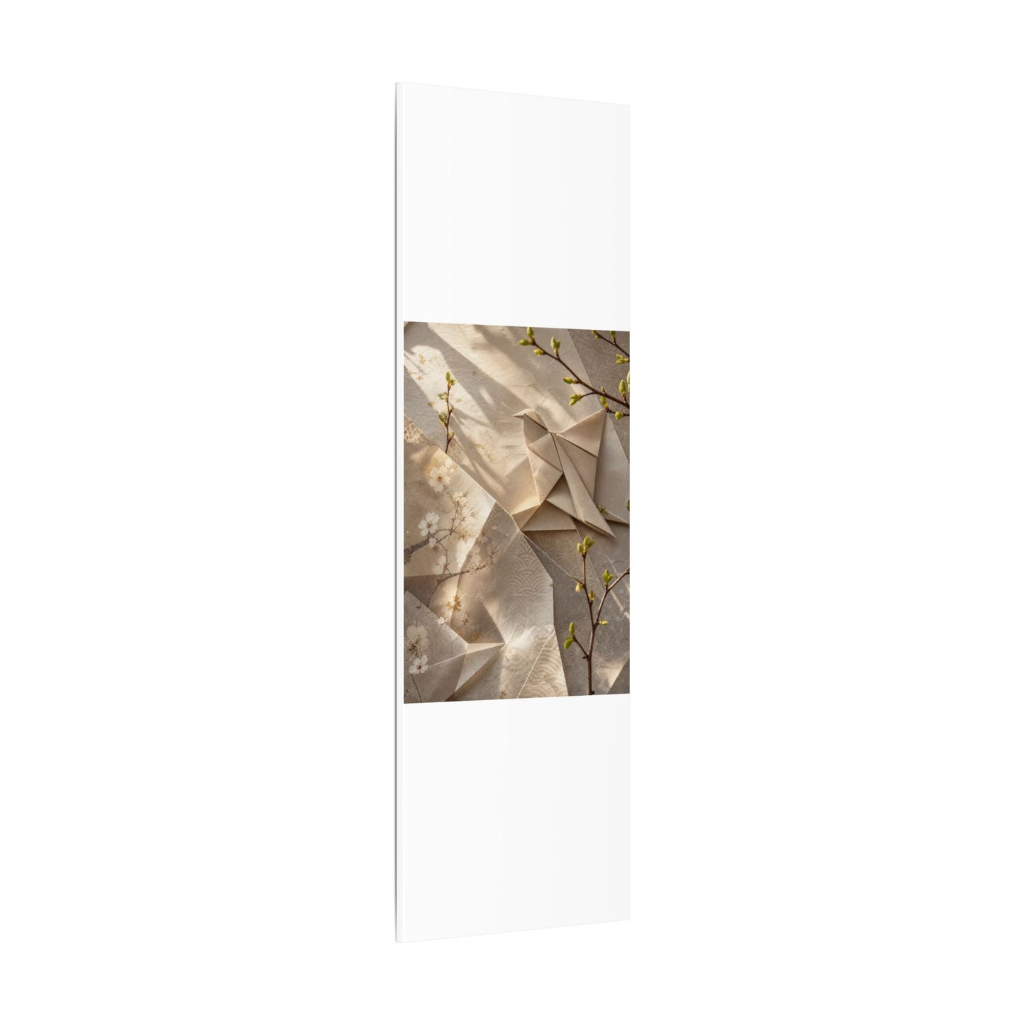 Golden Hour Paper Fold Canvas Art - Japandi Fukinsei