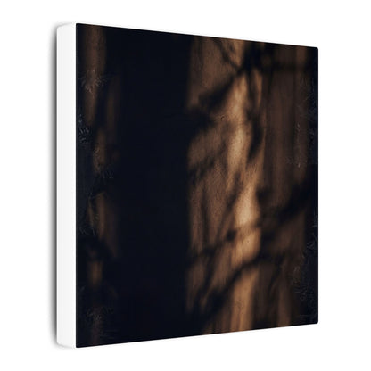 Winter Shadow Play Moody Minimal Canvas Art | Luxurious Decor