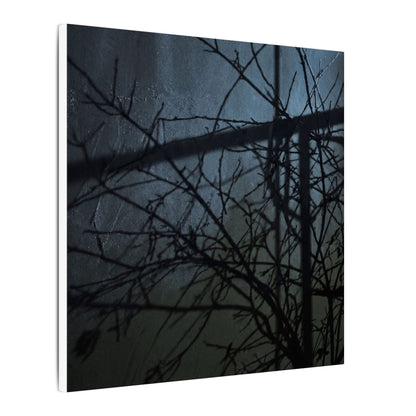 Moonlight Shadow Play Canvas Art - Dark Japandi Shibui