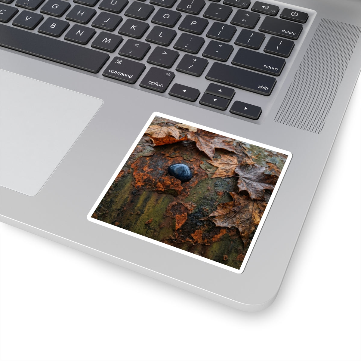 Rust Patina Autumn Sticker | Dark Japandi Sophisticated Design