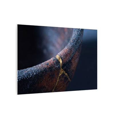 Artful Ceramic Bowl Canvas Art - Broken Beauty Kintsugi