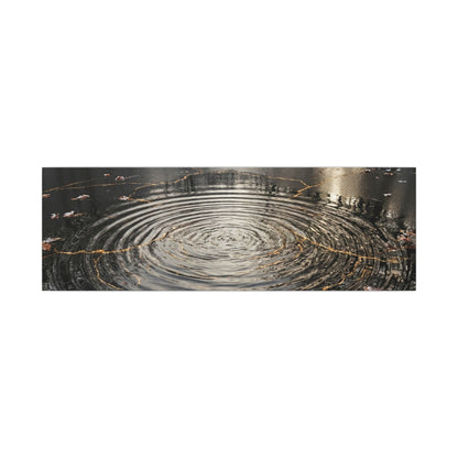 Water Ripple Broken Beauty Canvas Art | Artful Kintsugi Art
