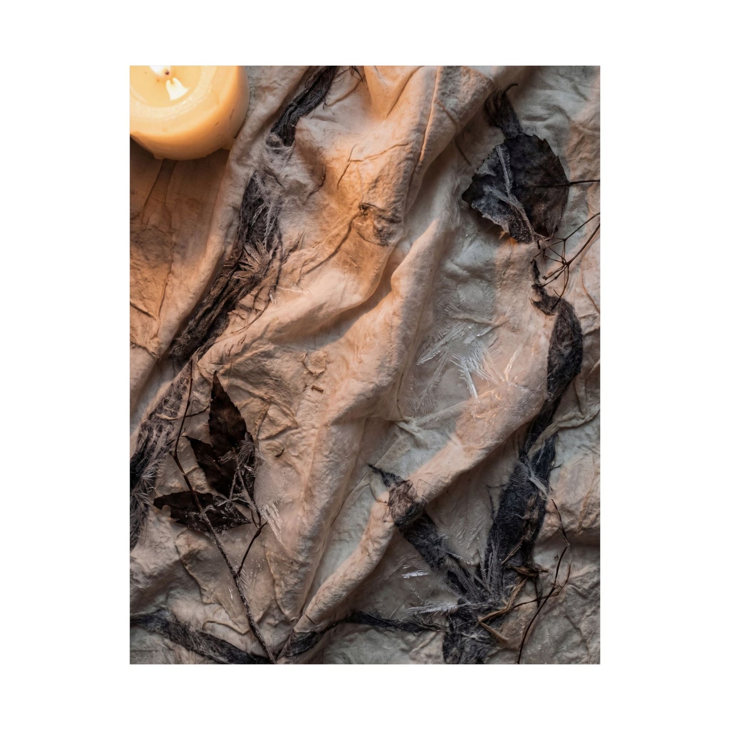 Silk Drape Texture Wall Art Print | Warm Japandi Art