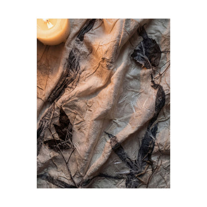 Silk Drape Texture Wall Art Print | Warm Japandi Art