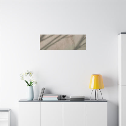 Shadow Play Japanese Pattern Canvas Art | Warm Japandi Art