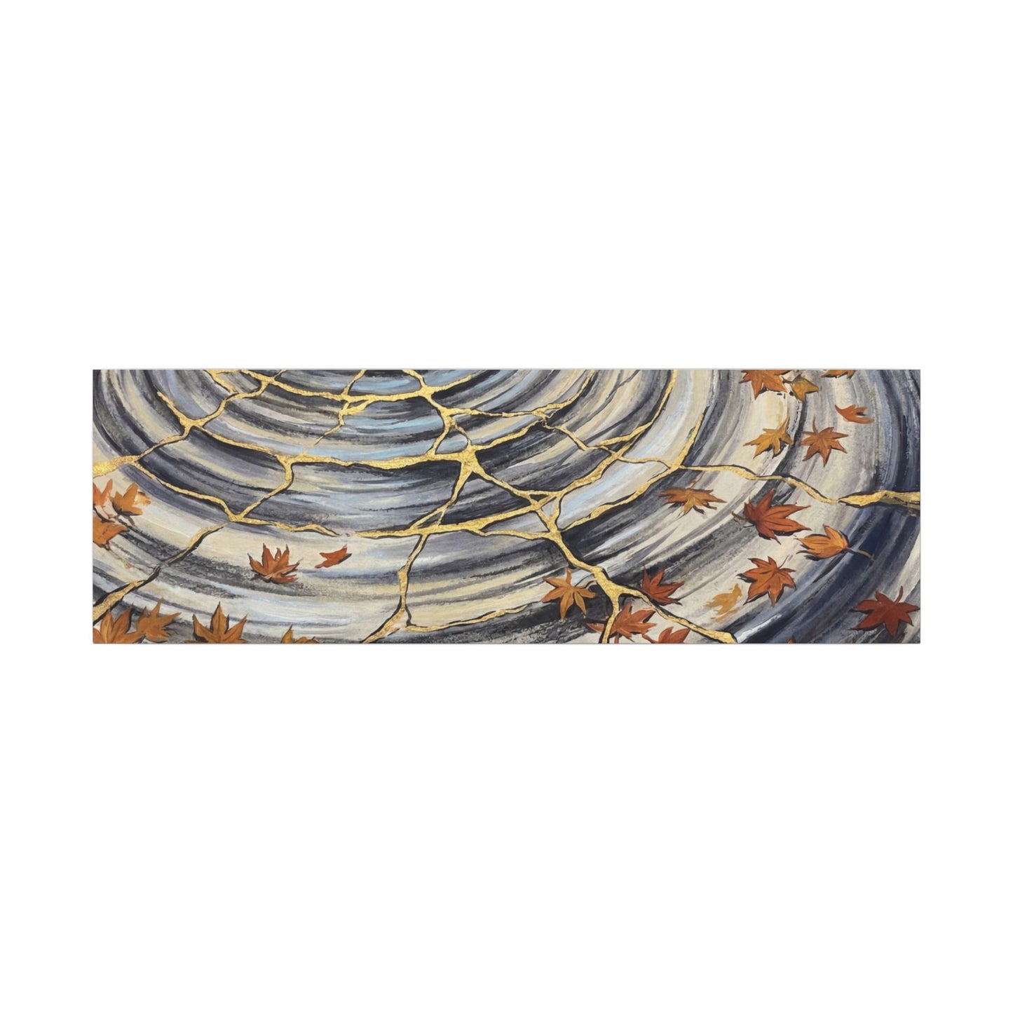 Moonlight Water Ripple Canvas Art - Kintsugi Fukinsei