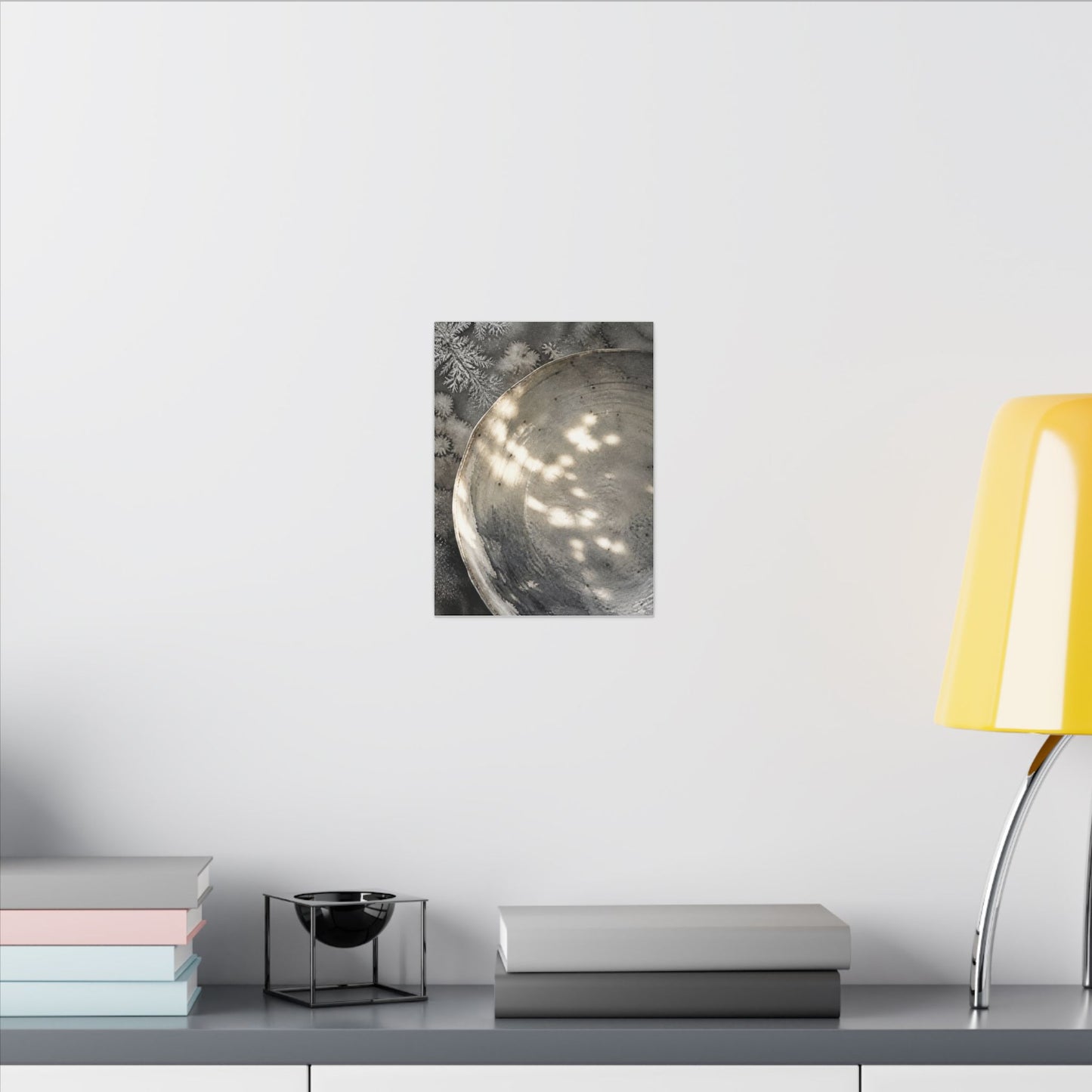 Ceramic Bowl Watercolor Canvas Art | Warm Japandi Art
