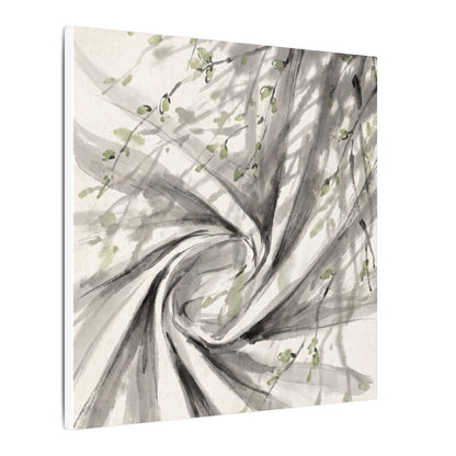 Silk Drape Spring Canvas Art | Zen Contemplative Design
