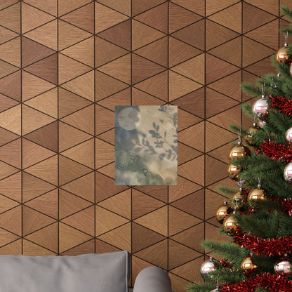 Winter Shadow Play Texture Wall Art Print | Cozy Decor