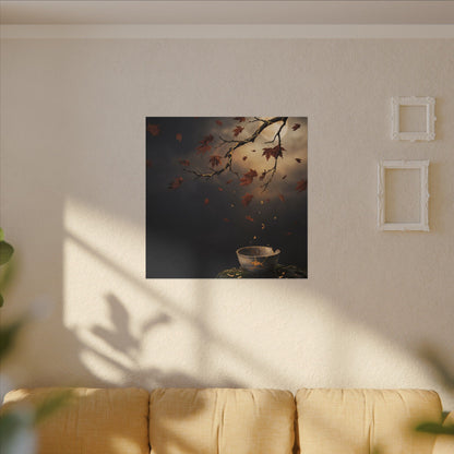 Moonlit Garden Gold Repair Canvas Art | Beautiful Kintsugi Art