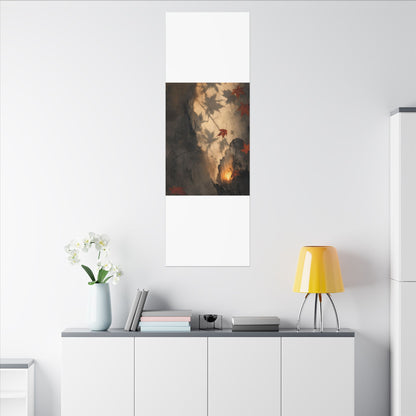 Shadow Play Texture Canvas Art | Neutral Japandi Art