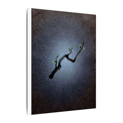 Ink Brushstroke Canvas Art | Spring Dark Japandi Moody Minimal Art