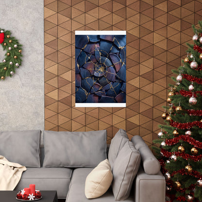 Winter Broken Pottery Gold Repair Wall Art Print | Resilient Decor