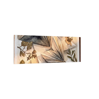 Golden Hour Paper Fold Canvas Art - Japandi Seijaku