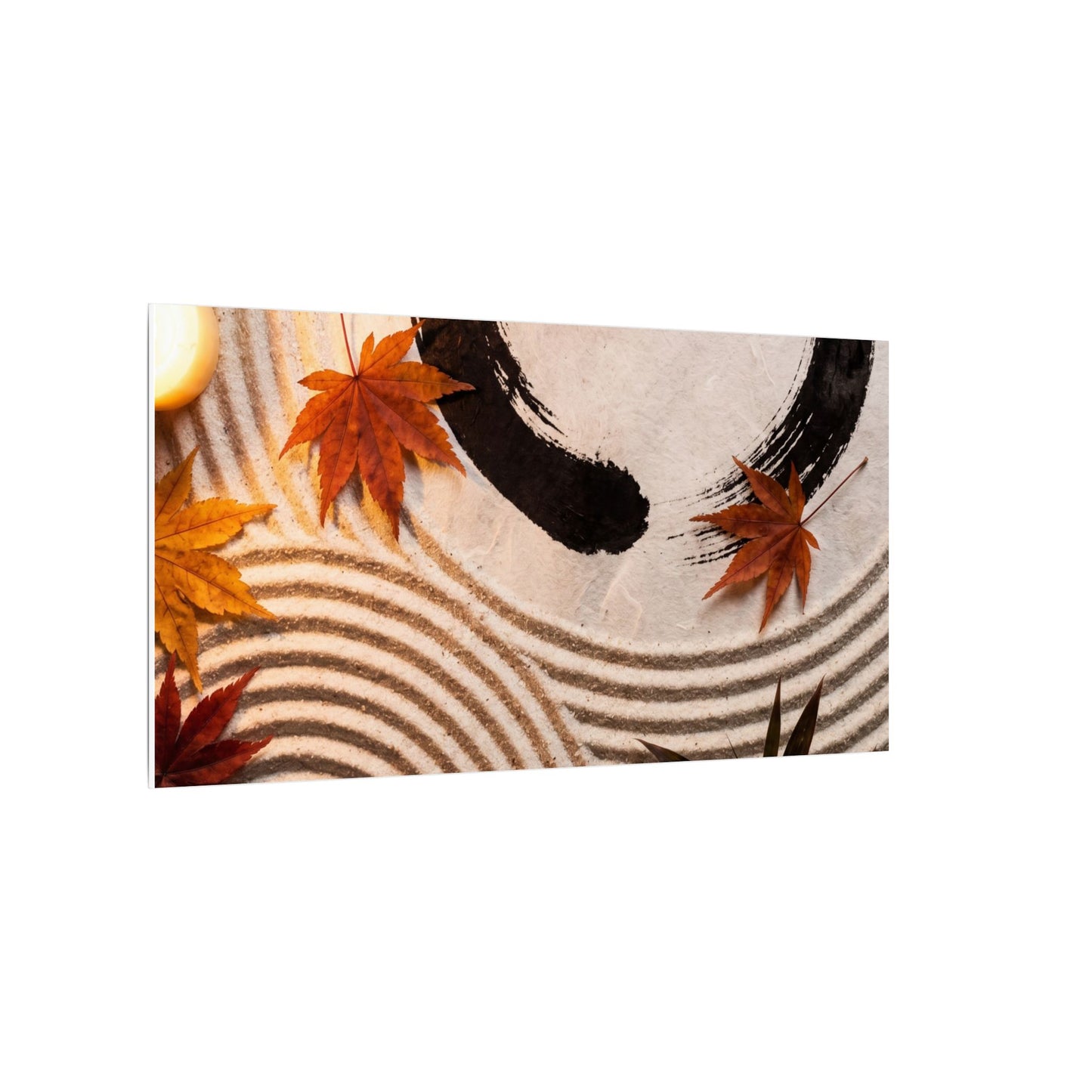 Tranquil Rock Garden Canvas Art - Enso Zen