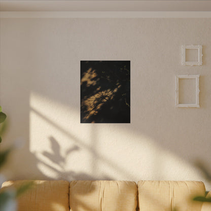 Moody Shadow Play Canvas Art - Moody Minimal Dark Japandi