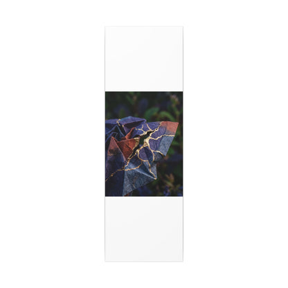 Philosophical Paper Fold Canvas Art - Gold Vein Kintsugi