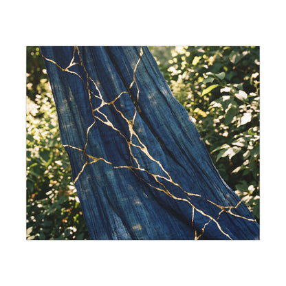 Resilient Silk Drape Canvas Art - Gold Repair Kintsugi