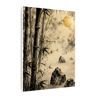 Peaceful Bamboo Grove Canvas Art - Karesansui Zen