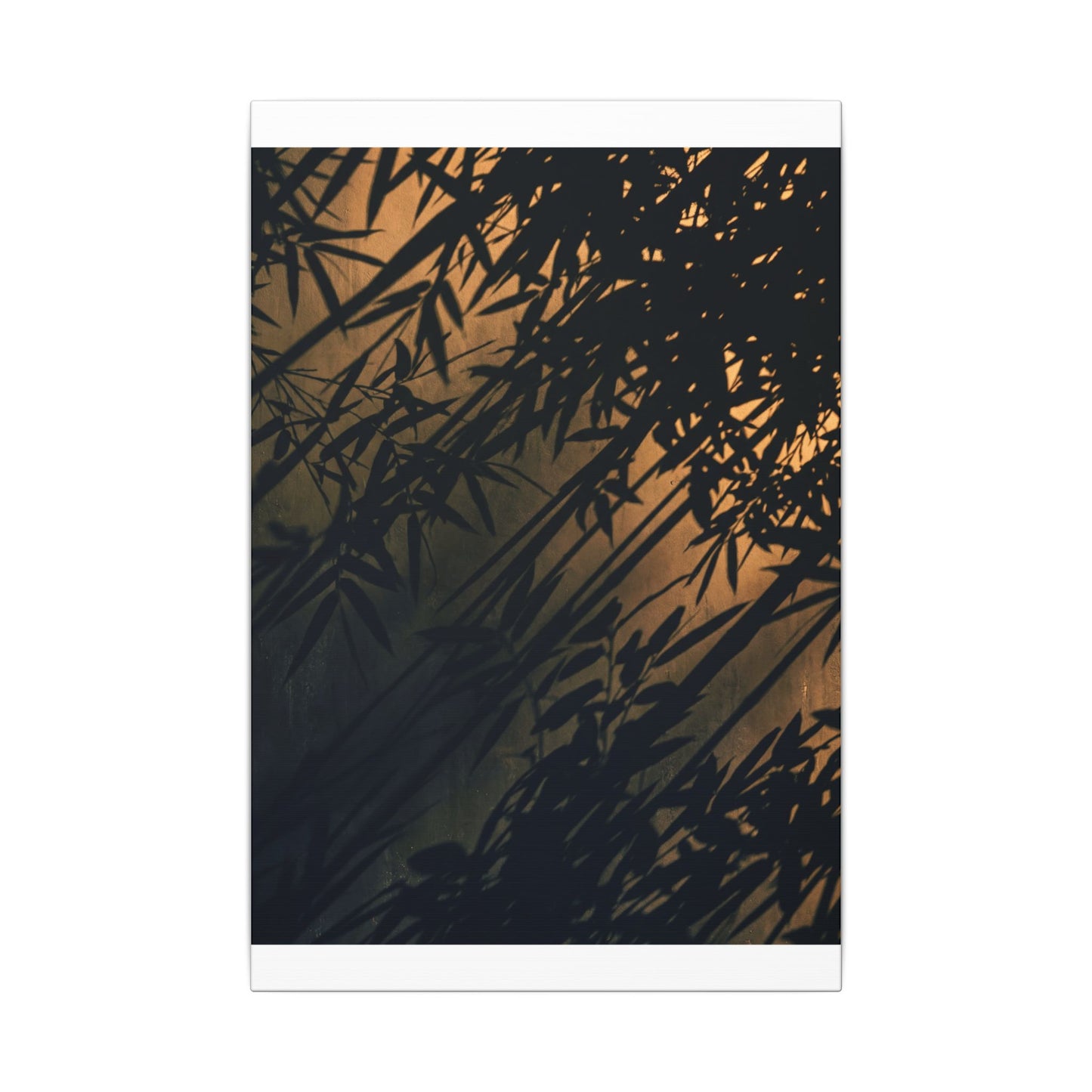 Sophisticated Shadow Play Canvas Art - Shadow Zen Dark Japandi