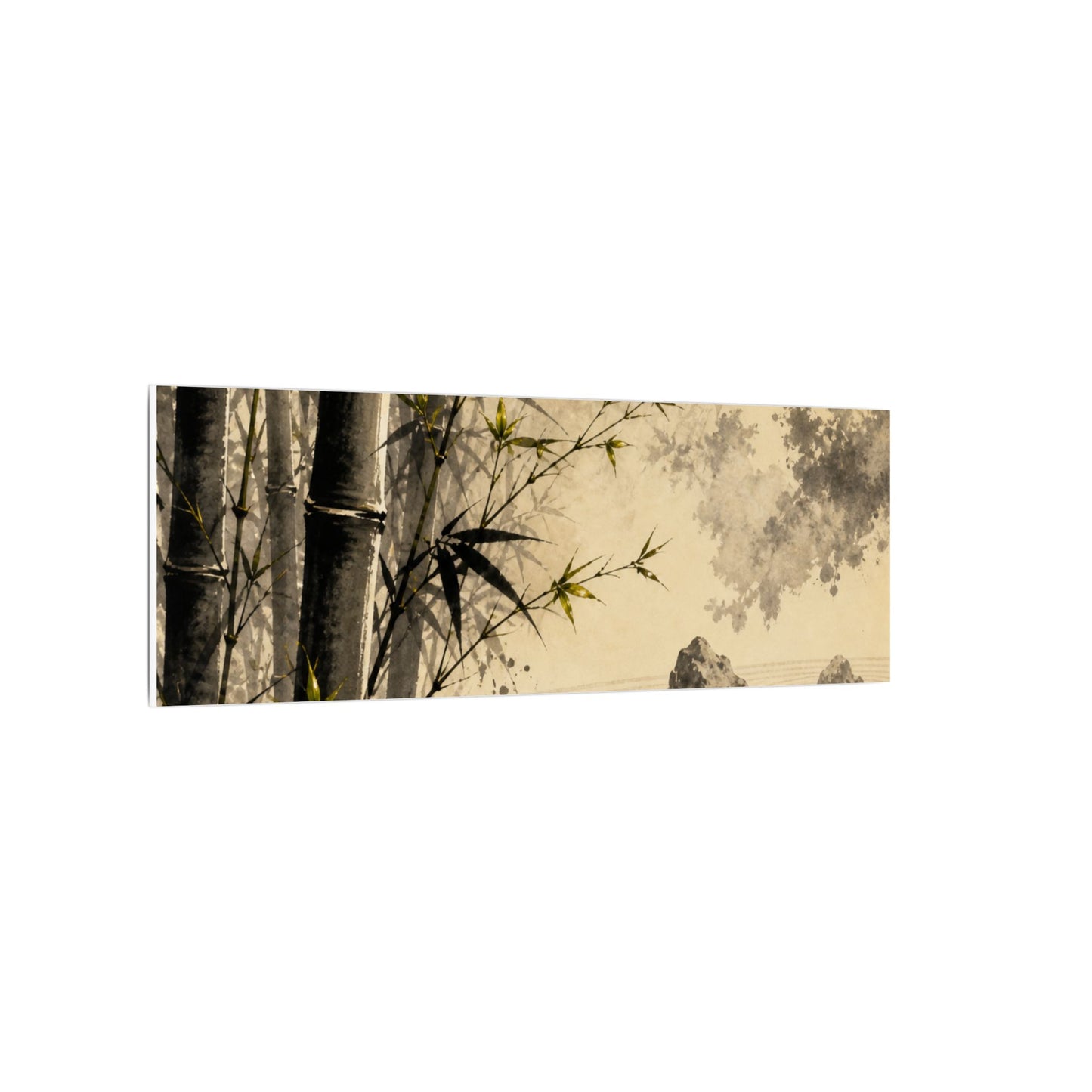 Peaceful Bamboo Grove Canvas Art - Karesansui Zen