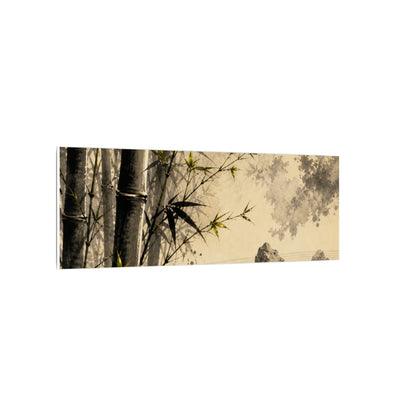 Peaceful Bamboo Grove Canvas Art - Karesansui Zen