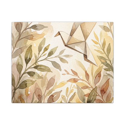 Fukinsei Paper Fold Canvas Art - Japandi Watercolor