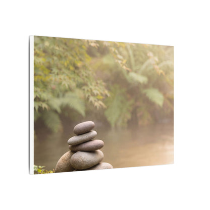 Cozy River Stones Canvas Art - Japanese Pattern Japandi
