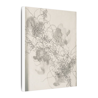 Summer Shadow Play Minimal Line Canvas Art | Earthy Decor
