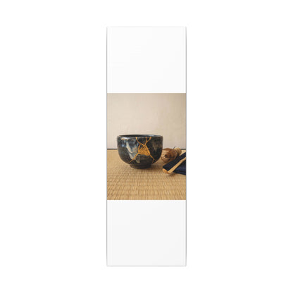 Kanso Tea Ceremony Canvas Art - Kintsugi Gold Vein