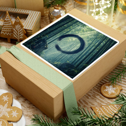 Zen Bamboo Grove in Dappled | Enso Sticker