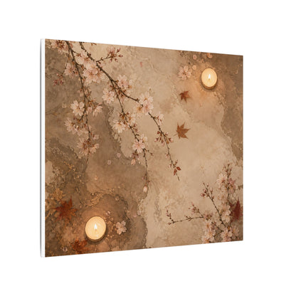 Cherry Blossom Canvas Art | Autumn Japandi Japanese Pattern Art