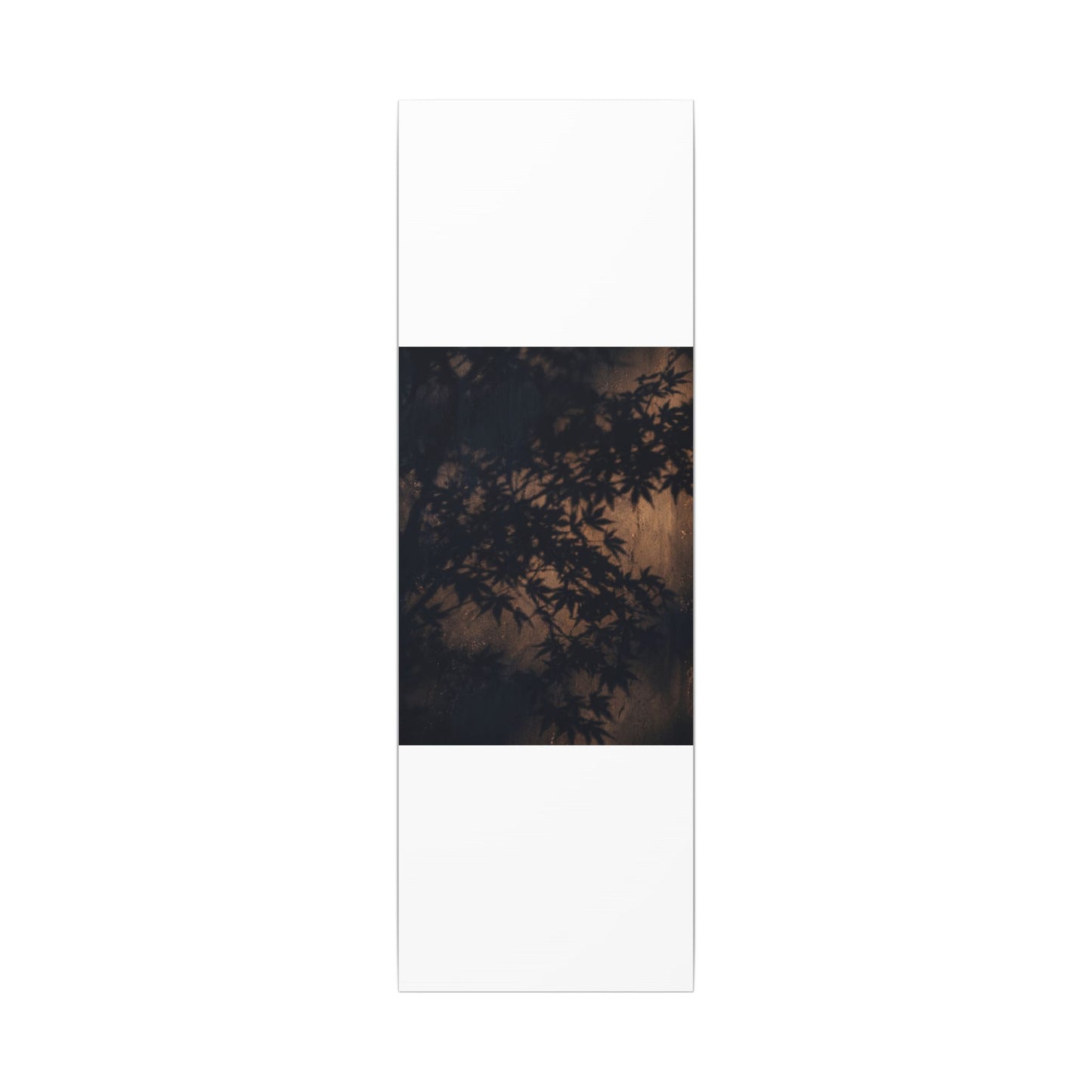 Shadow Play Autumn Canvas Art | Dark Japandi Atmospheric Design