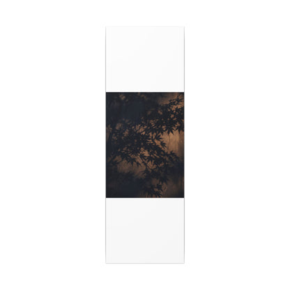 Shadow Play Autumn Canvas Art | Dark Japandi Atmospheric Design